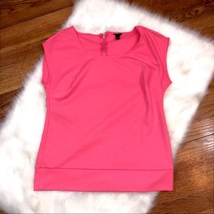 Ann Taylor Hot Pink Blouse size M